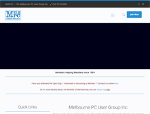 Tablet Screenshot of melbpc.org.au